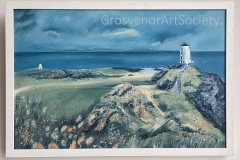 'Twr Mawr Lighthouse (framed)' by Jan Ibbotson